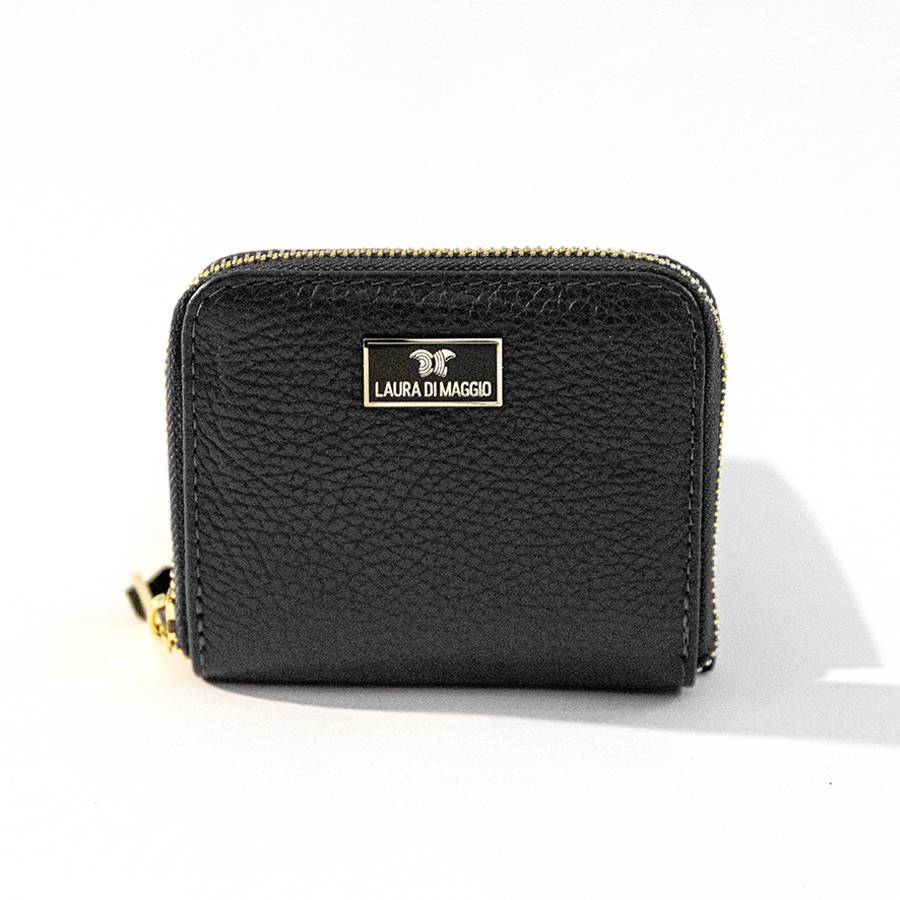 Laura Di Maggio PORTAFOGLIO Mini in pelle nero Sconto