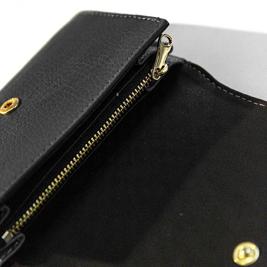 Laura Di Maggio PORTAFOGLIO SMALL in pelle dollaro nero Offerte