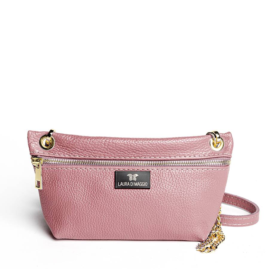 Laura Di Maggio MILLI – Bustina in pelle dollaro malva In Saldo