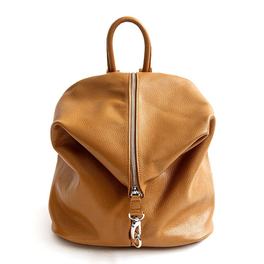 Laura Di Maggio FLIP – Zaino con zip in pelle cuoio Consegna Veloce