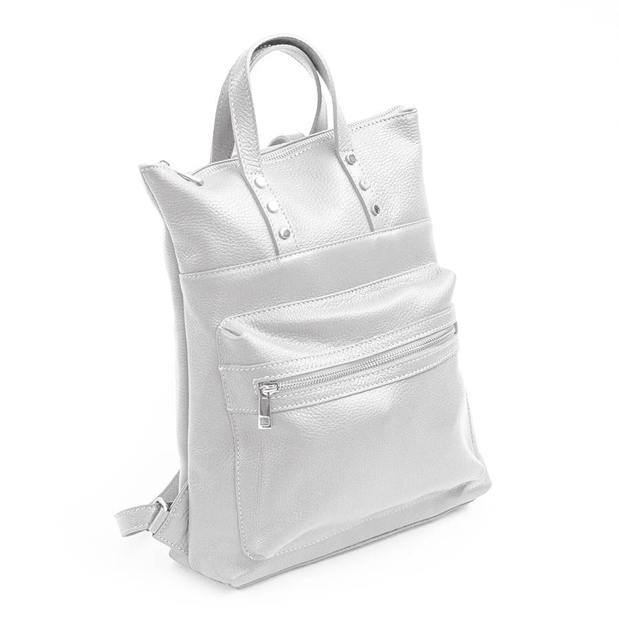 Laura Di Maggio YALE – Zaino in pelle bianco Sottocosto