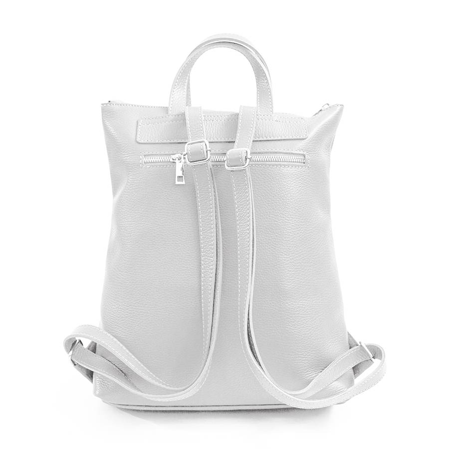Laura Di Maggio YALE – Zaino in pelle bianco Sottocosto