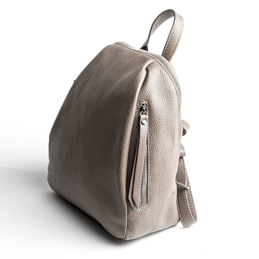 Laura Di Maggio ZIP – zainetto in pelle dollaro beige Online