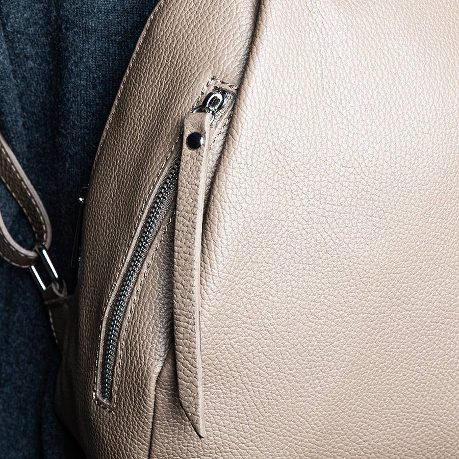 Laura Di Maggio ZIP – zainetto in pelle dollaro beige Online