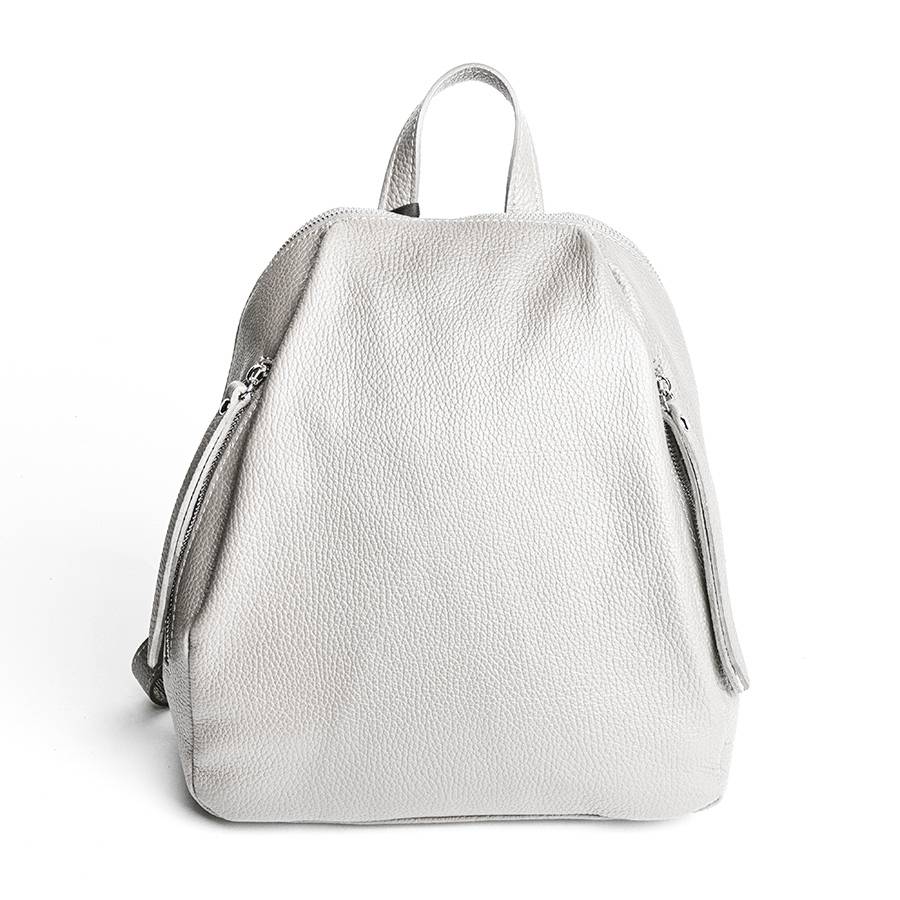 Laura Di Maggio ZIP – zainetto in pelle dollaro latte Offerte