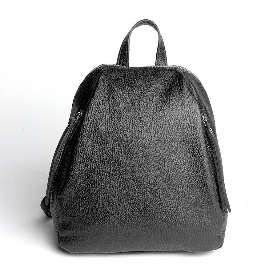 Laura Di Maggio ZIP – zainetto in pelle dollaro nero Saldi Di Fabbrica