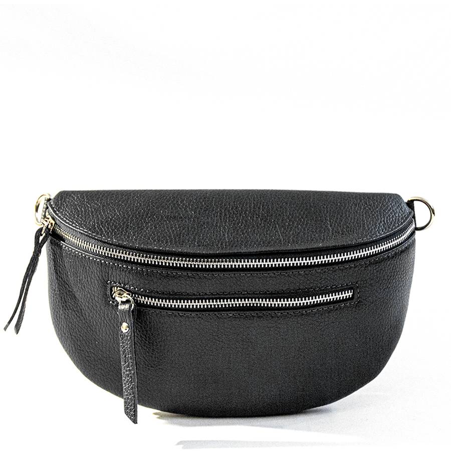 Laura Di Maggio MARSUPIO in pelle dollaro nero Vendite Flash