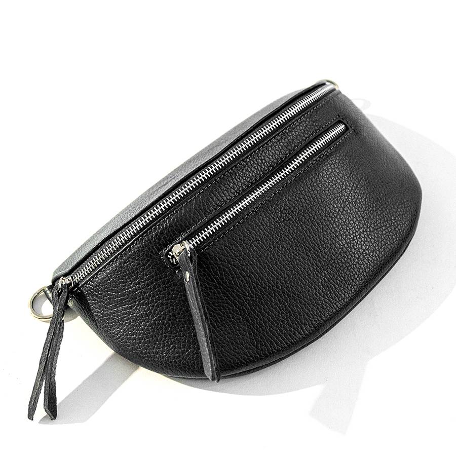 Laura Di Maggio MARSUPIO in pelle dollaro nero Vendite Flash