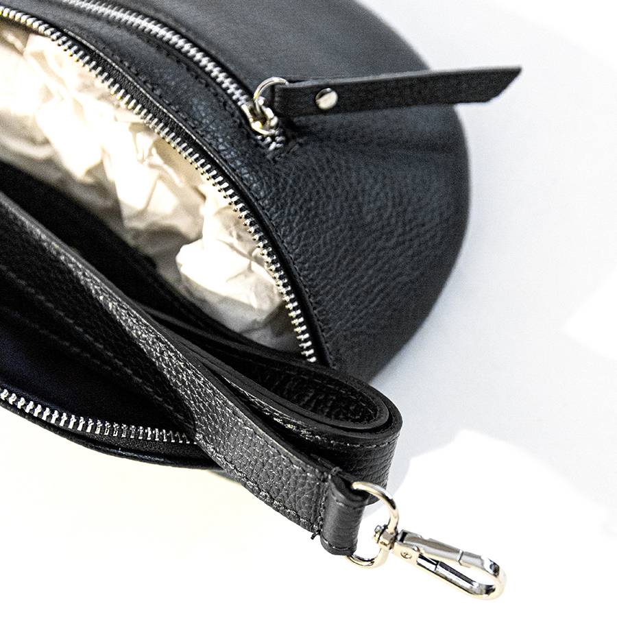 Laura Di Maggio MARSUPIO in pelle dollaro nero Vendite Flash
