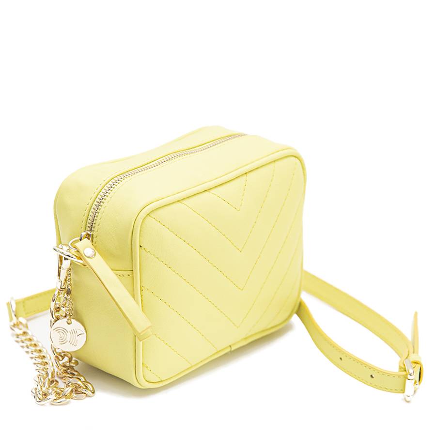 Laura Di Maggio COCCA – Borsa da Sera in Pelle Soft Trapuntato – Lime Fino Al -60%