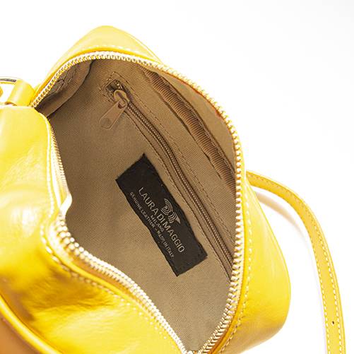 Laura Di Maggio COCCA – Borsa da Sera in Pelle Soft Trapuntato – Senape Shopping Online