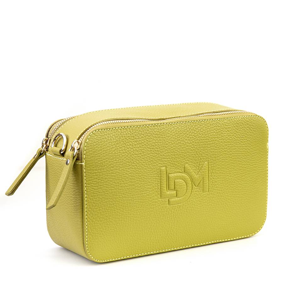 Laura Di Maggio LOIS – Saponetta in pelle dollaro stampata lime Sottocosto