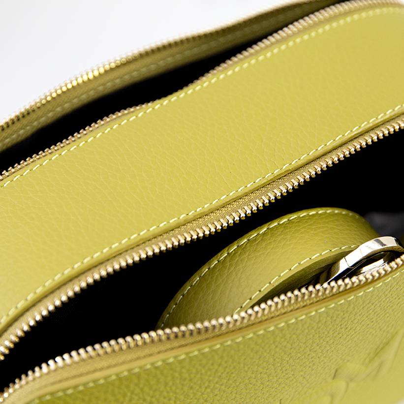 Laura Di Maggio LOIS – Saponetta in pelle dollaro stampata lime Sottocosto