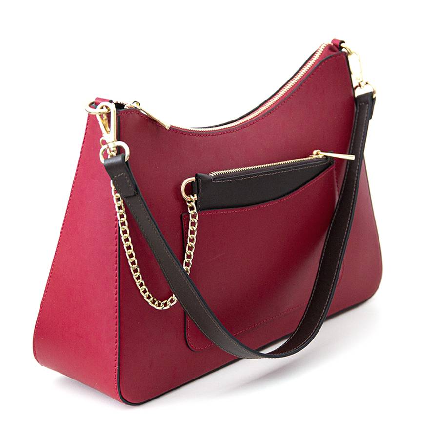 Laura Di Maggio LENA – Borsa a spalla in pelle elegant rubino Novità