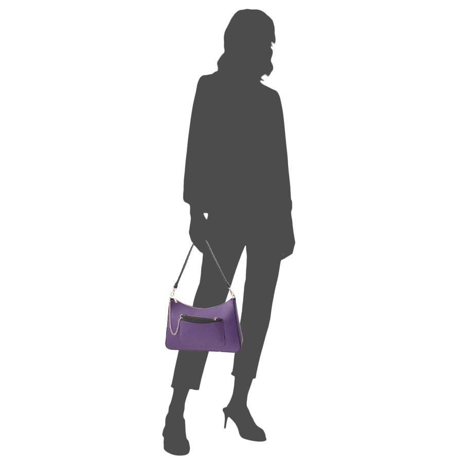Laura Di Maggio LENA – Borsa a spalla in pelle elegant viola Presa