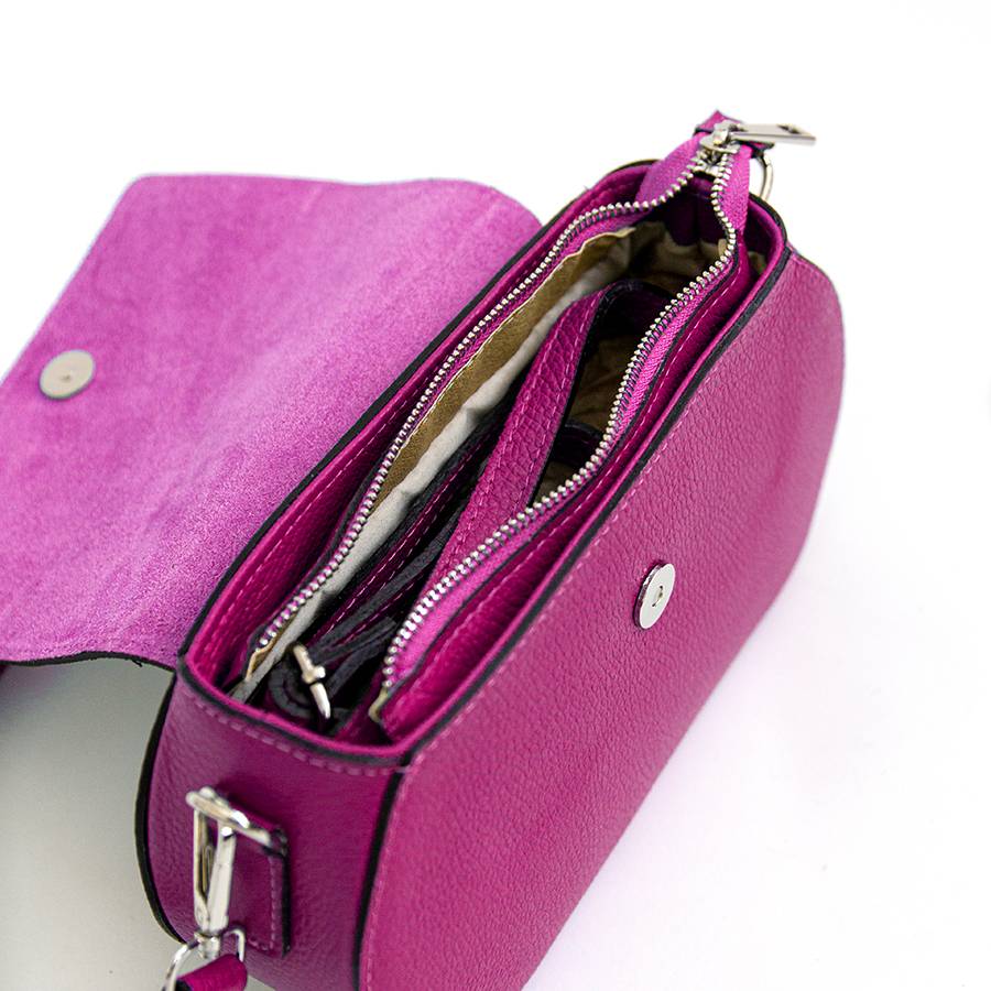 Laura Di Maggio HEDY – Postina con patta in pelle fuxia Online