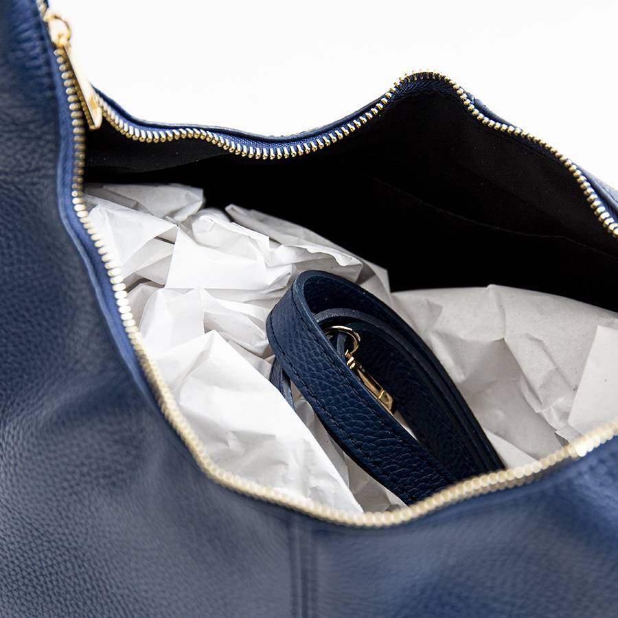Laura Di Maggio VANESSA – Maxi sacca in pelle blu Italia