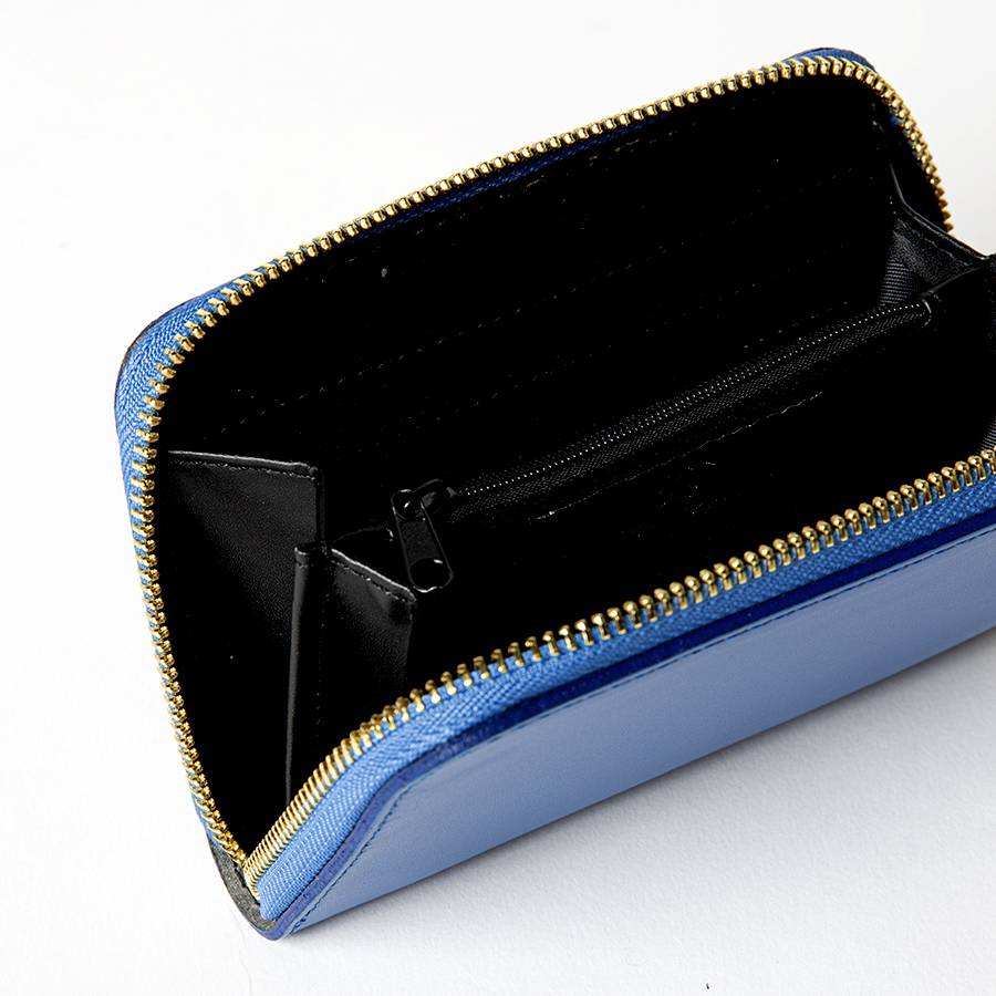 Laura Di Maggio ELEGANT MINI – portafoglio in pelle elegant blu Presa