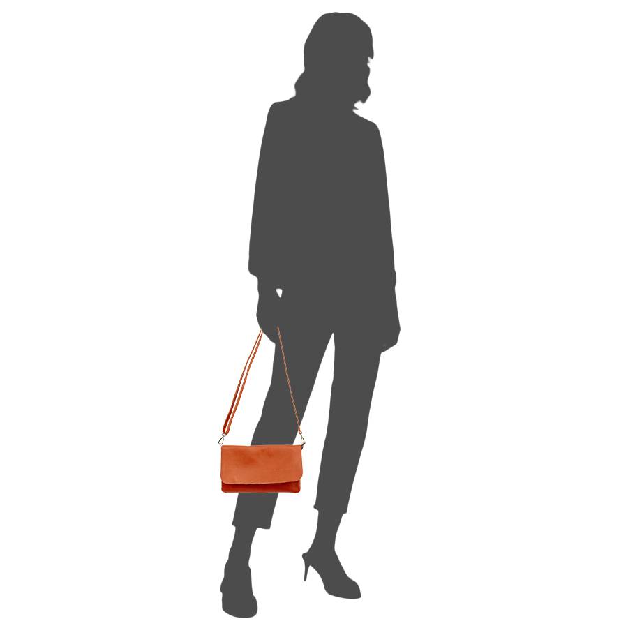 Laura Di Maggio CLAIRE – pochette sottile arancio in pelle dollaro Fino Al -60%