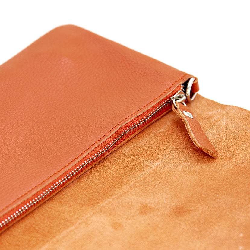 Laura Di Maggio CLAIRE – pochette sottile arancio in pelle dollaro Fino Al -60%