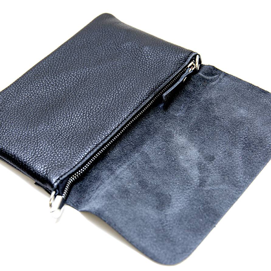 Laura Di Maggio CLAIRE – pochette sottile nera in pelle dollaro Shopping Online