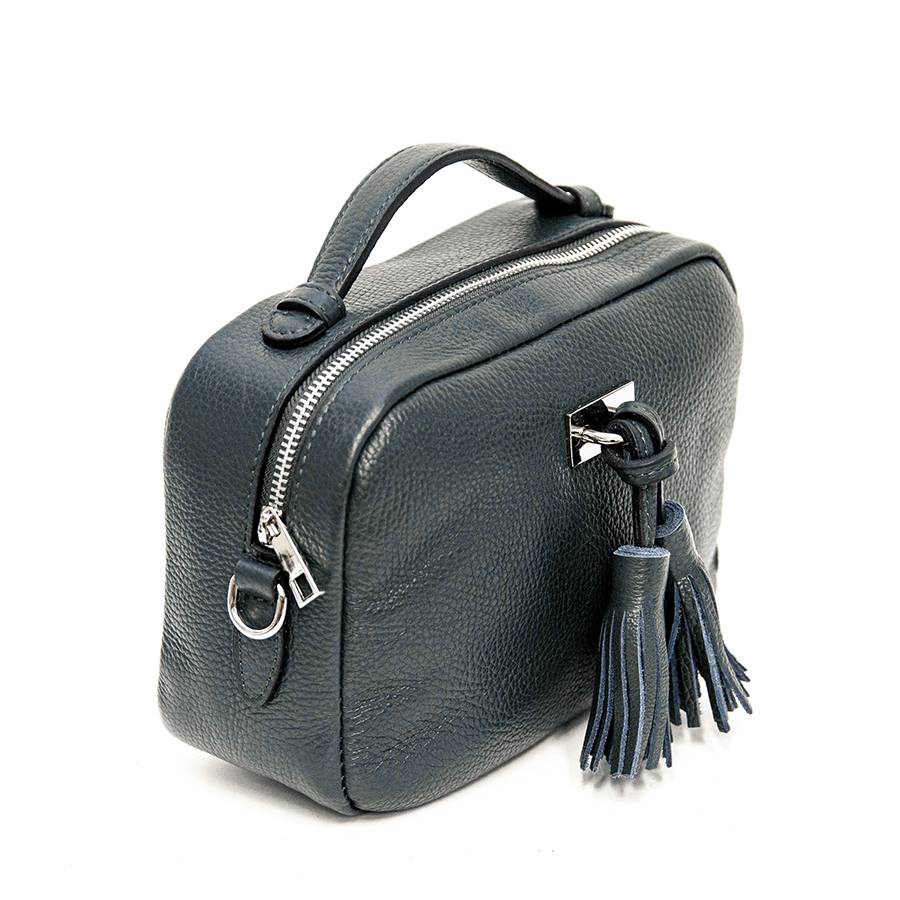 Laura Di Maggio SAIPH – borsa piccola in pelle dollaro blu Prezzo Ridotto