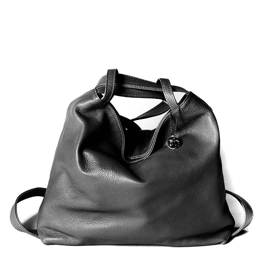 Laura Di Maggio VENICE – Zaino/borsa in pelle dollaro nero Sconto