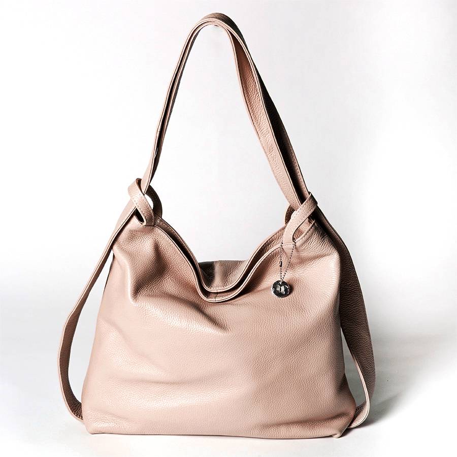 Laura Di Maggio VENICE – Zaino/borsa in pelle dollaro rosa Online Outlet