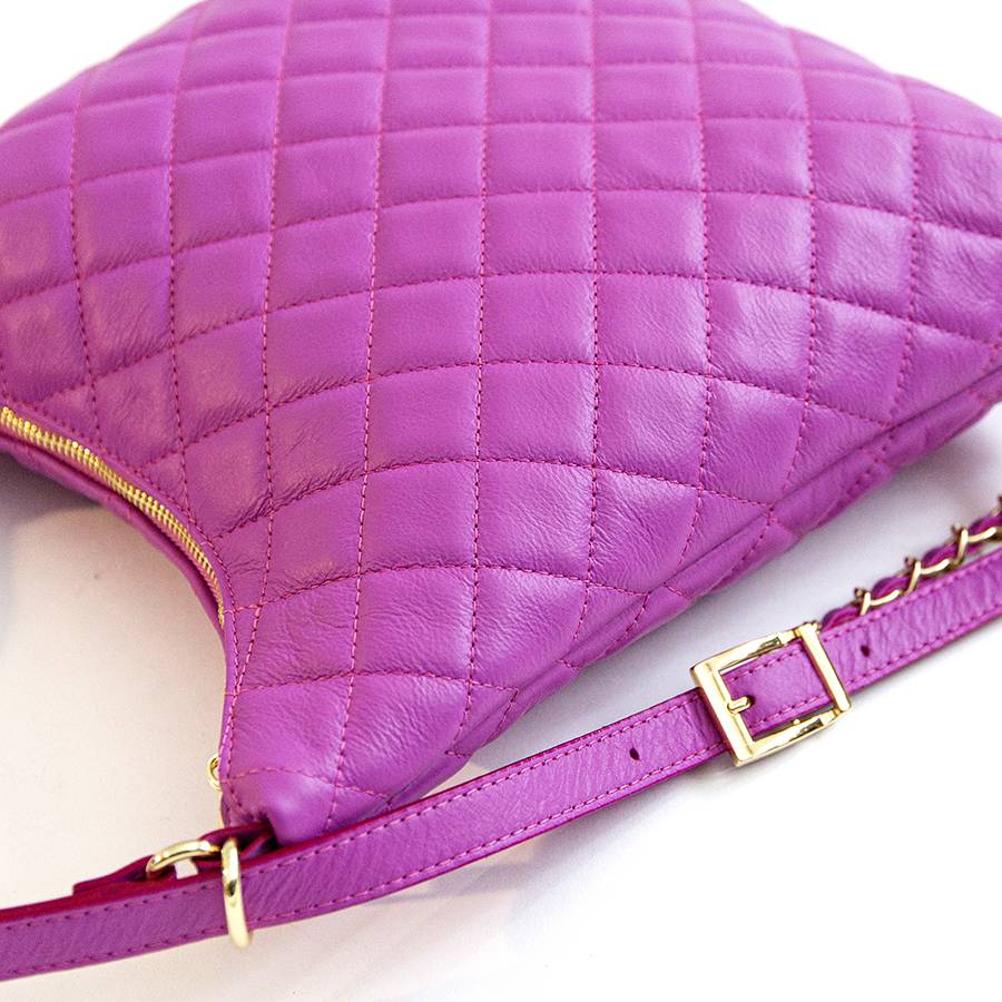 Laura Di Maggio ISABEL – Zaino/borsa in nappa trapuntata fuxia Saldi Di Fabbrica