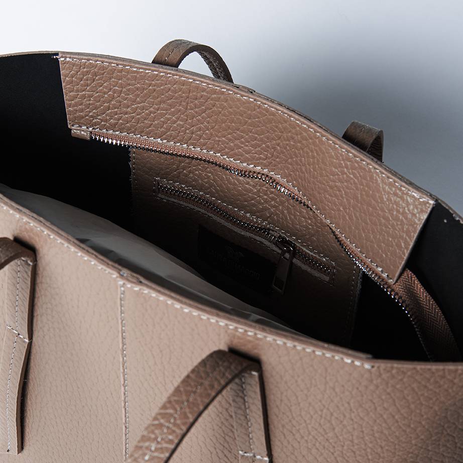 Laura Di Maggio MARGÒ Small – Shopper in pelle dollaro color bruciato Offerta