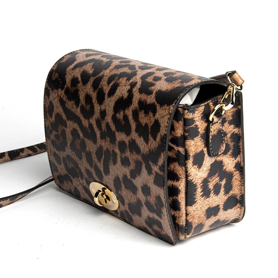 Laura Di Maggio LEOPARD – Postina in pelle saffiano stampata Online