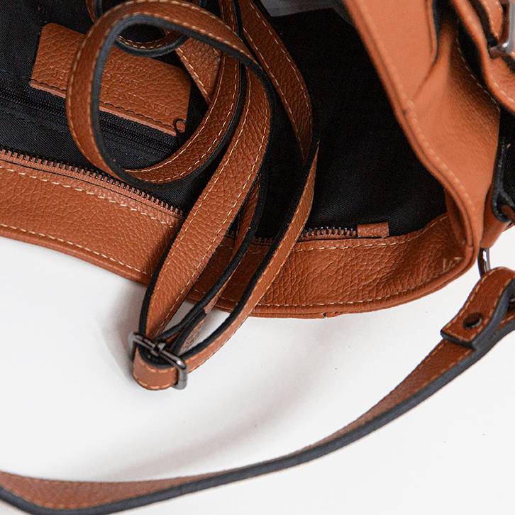 Laura Di Maggio ELYN – Borsa in pelle dollaro arancio Vendita Calda