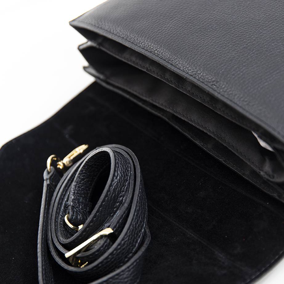 Laura Di Maggio PENNY – Postina in pelle dollaro nera Vendite Flash