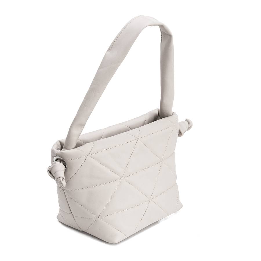 Laura Di Maggio RITA – borsa in pelle soft trapuntato latte Moda