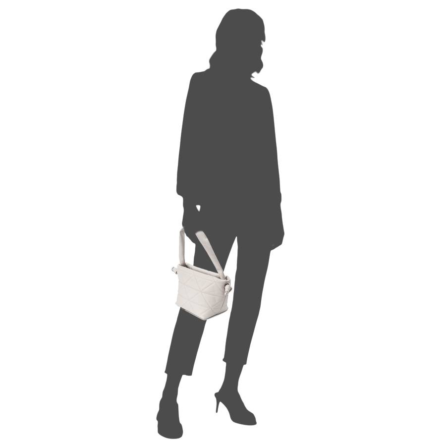 Laura Di Maggio RITA – borsa in pelle soft trapuntato latte Moda