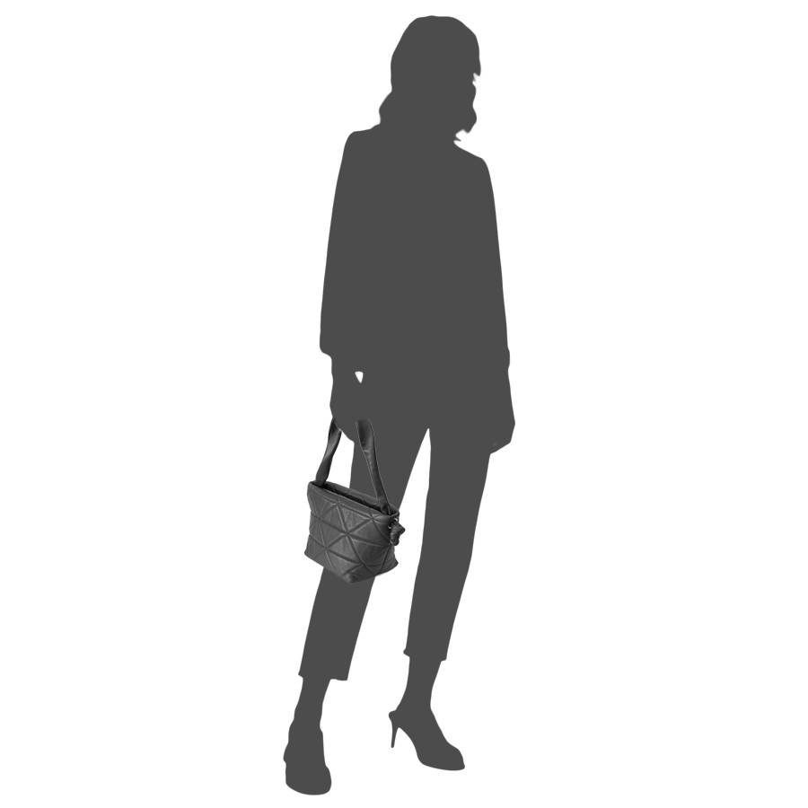 Laura Di Maggio RITA – borsa in pelle soft trapuntato nero Italy