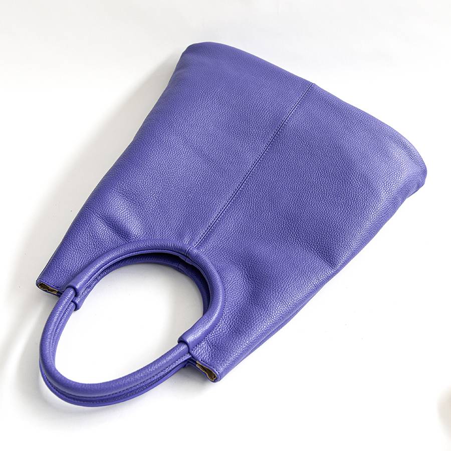 Laura Di Maggio INDIA – Maxi borsa con manico tondo in pelle glicine Fino Al -60%
