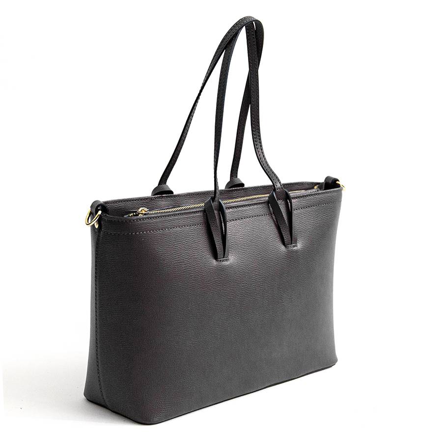 Laura Di Maggio NIKITA – Shopping in pelle saffiano nera Economico