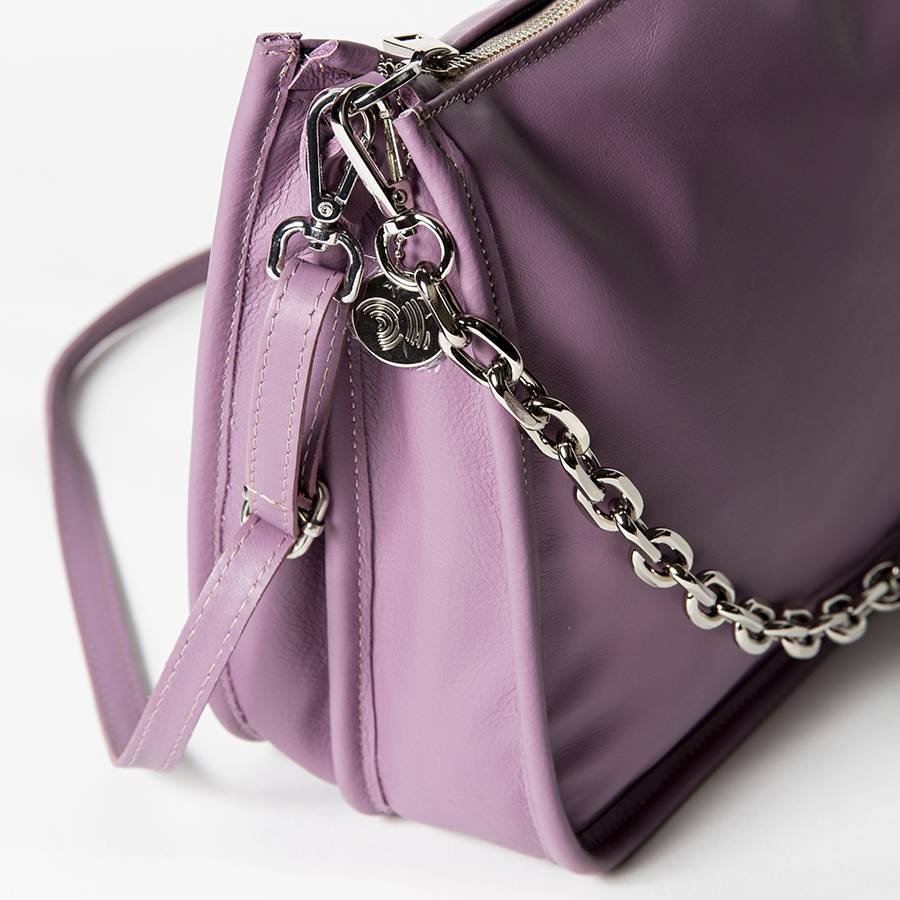 Laura Di Maggio POLLY – Postina in pelle nappa malva Vendita Economica