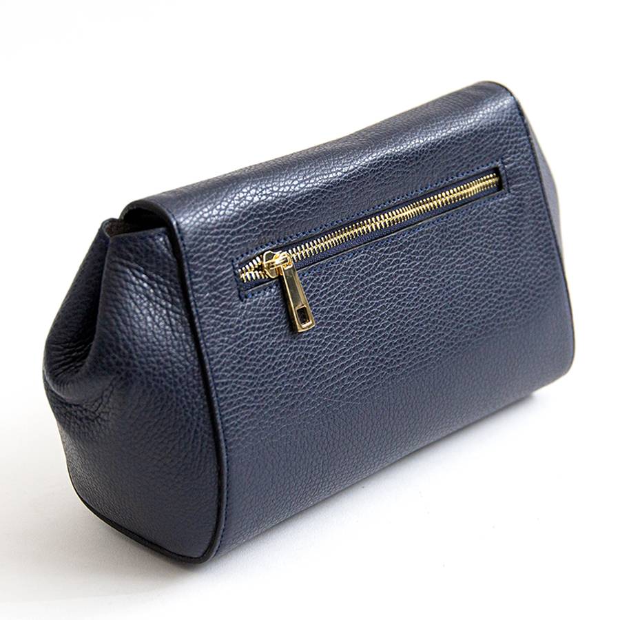 Laura Di Maggio CRETA – baguette con tracolla nastro blu notte Vendita