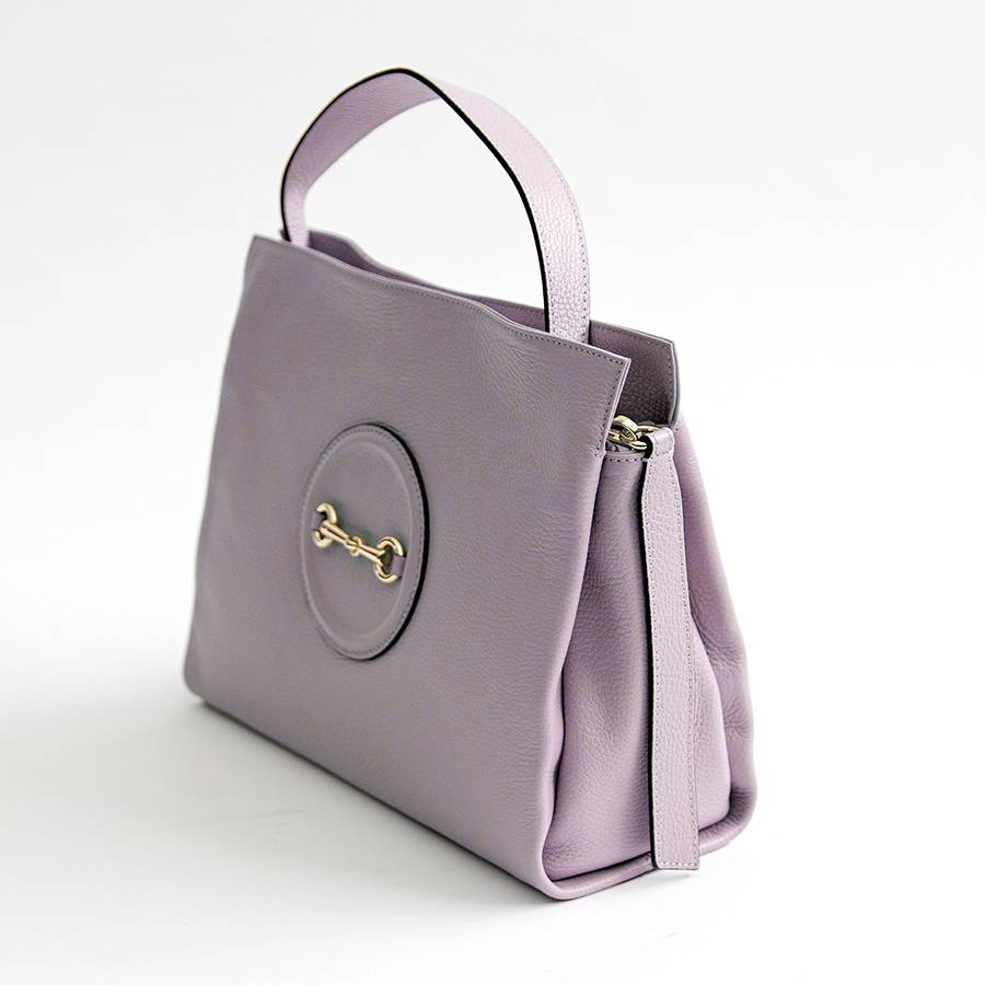 Laura Di Maggio NAIA – borsa con morsetto in pelle lilla Promozione