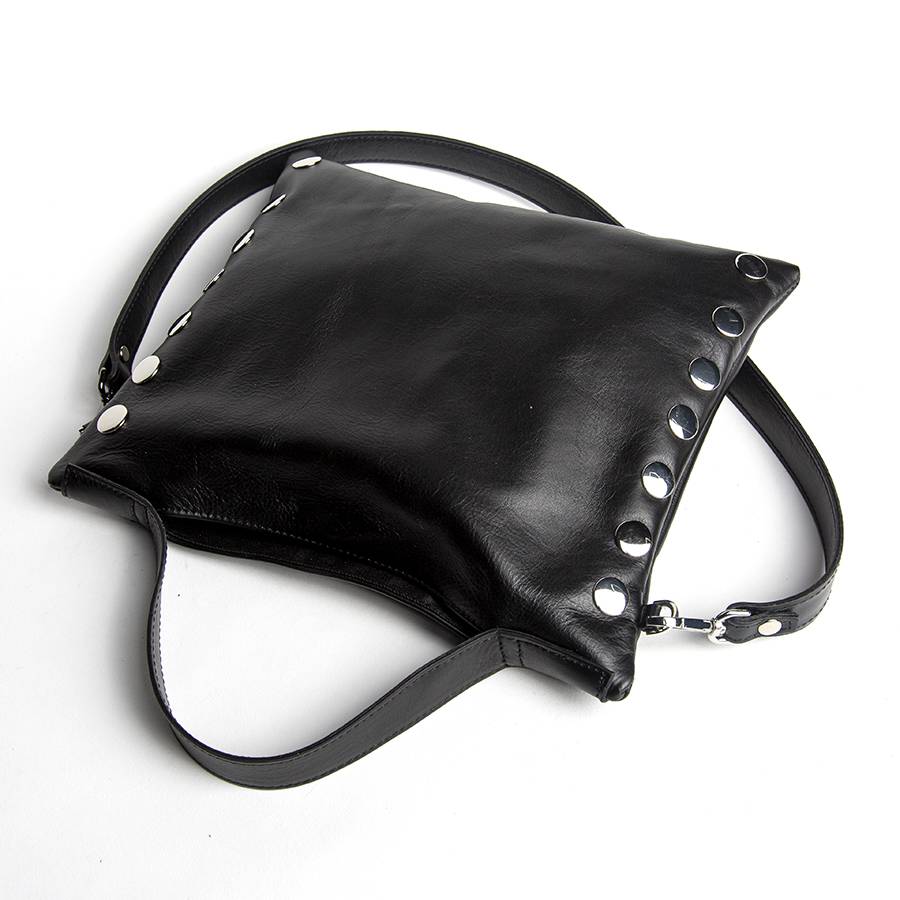 Laura Di Maggio JILLIAN SMALL – Borsa in pelle nappa nera Latest stili