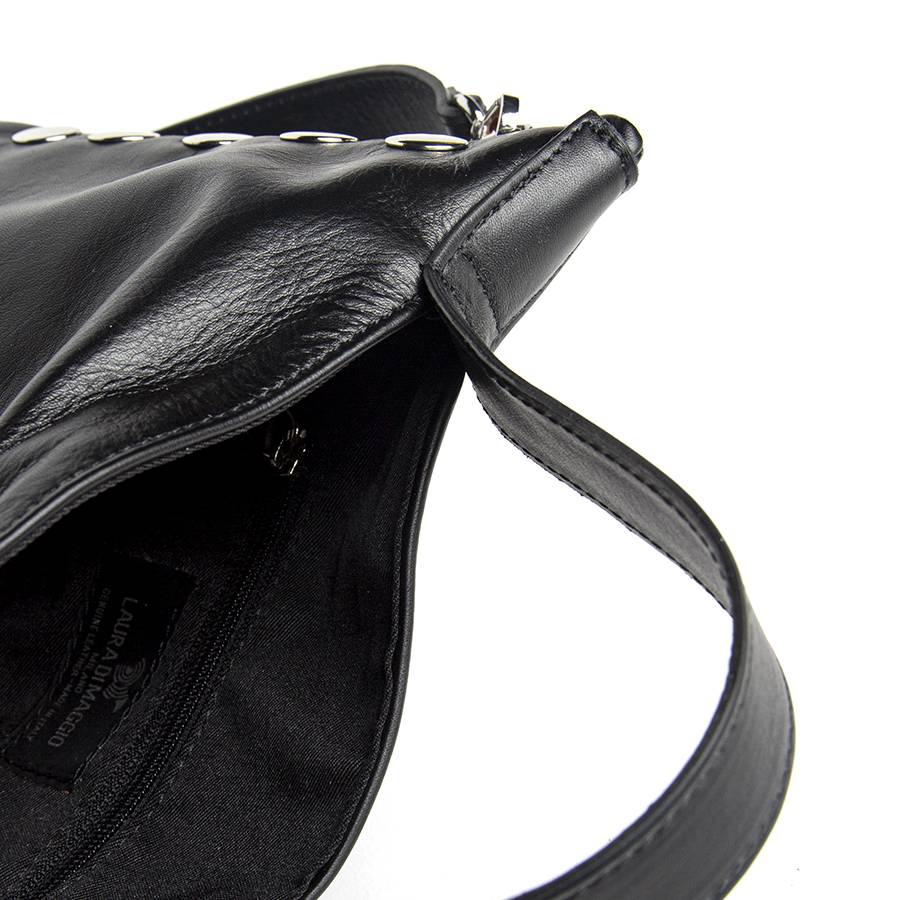 Laura Di Maggio JILLIAN SMALL – Borsa in pelle nappa nera Latest stili