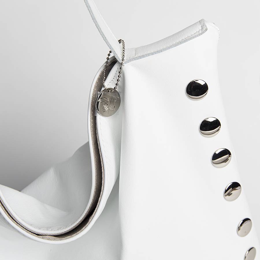 Laura Di Maggio JILLIAN BIG – Maxi borsa in pelle nappa bianca Ultimi due giorni