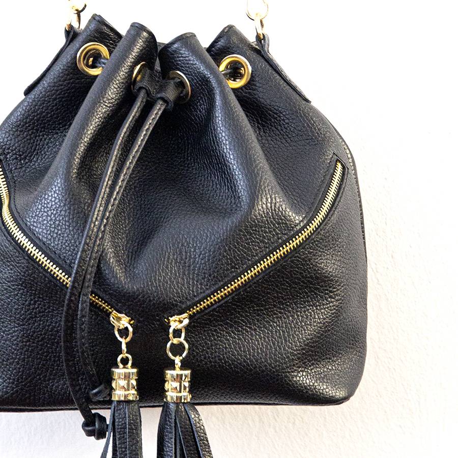 Laura Di Maggio BUCKET – secchiello in pelle nero Fino al 65% di sconto