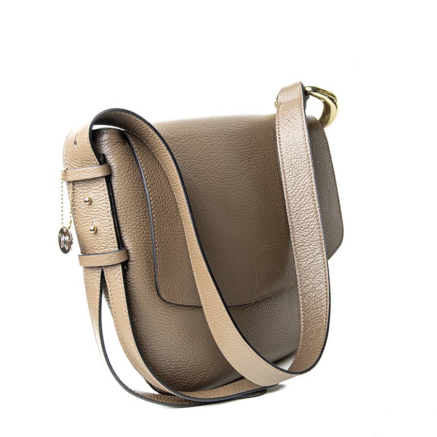 Laura Di Maggio ZELDA – borsa a spalla in pelle taupe Only for today