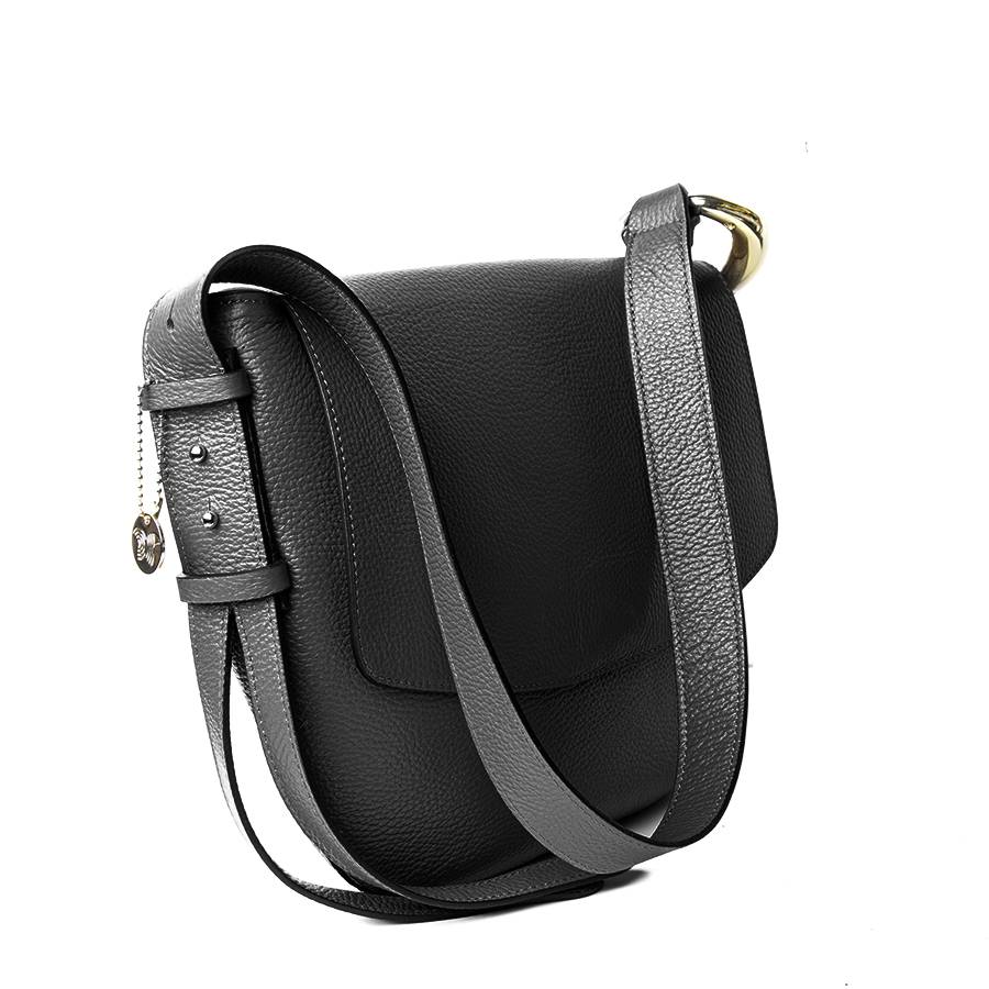 Laura Di Maggio ZELDA – borsa a spalla in pelle nera Offerta speciale della fabbrica