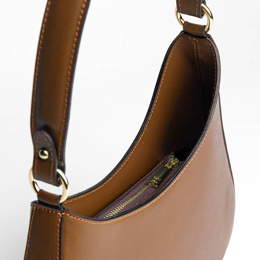 Laura Di Maggio EDI – borsa Hobo in pelle elegant cuoio Black Friday Prezzi
