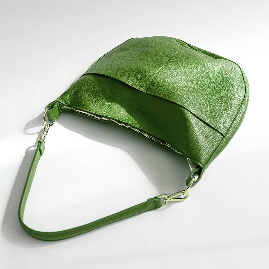 Laura Di Maggio LOREN – Sacca con tasche in pelle verde aloe Sconti questo mese