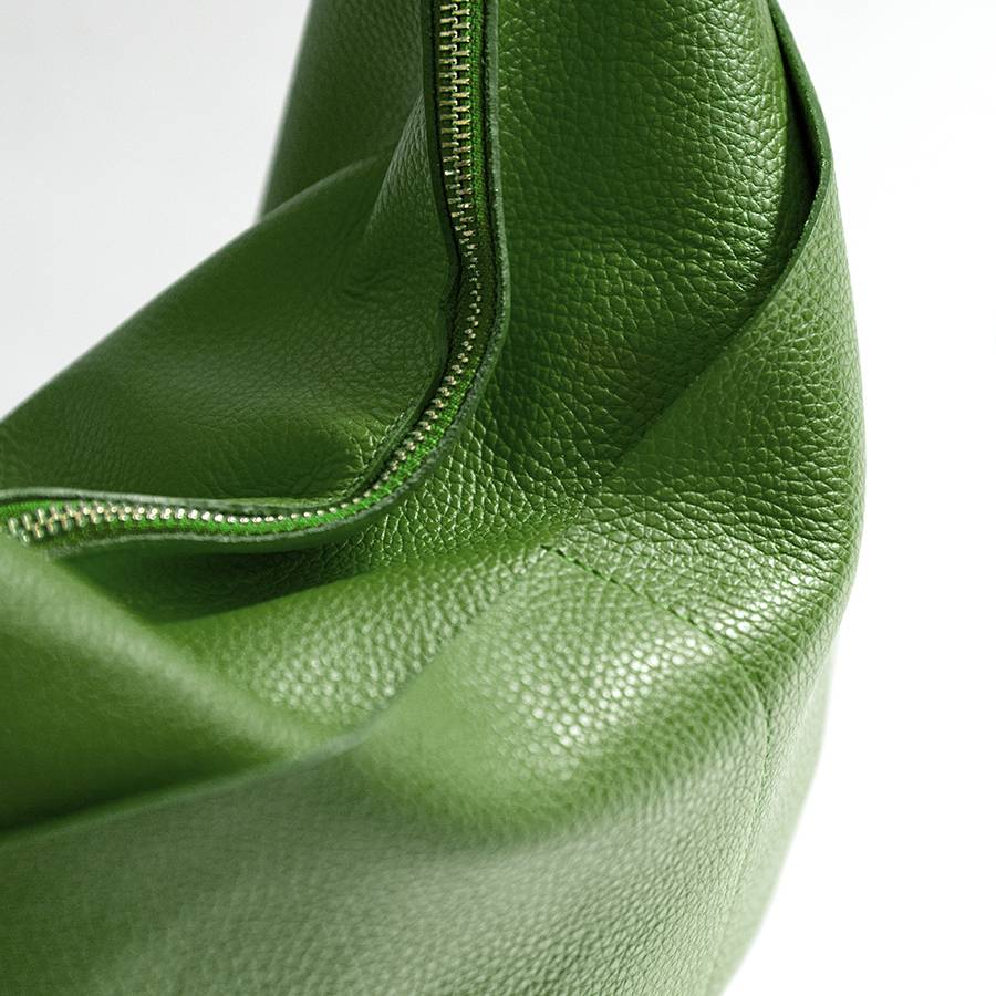 Laura Di Maggio LOREN – Sacca con tasche in pelle verde aloe Sconti questo mese